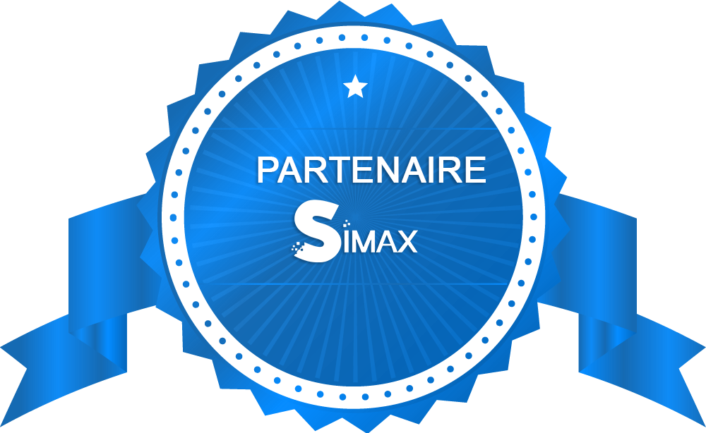 NOUT - SIMAX - Ecusson Certification Partenaire Bleu